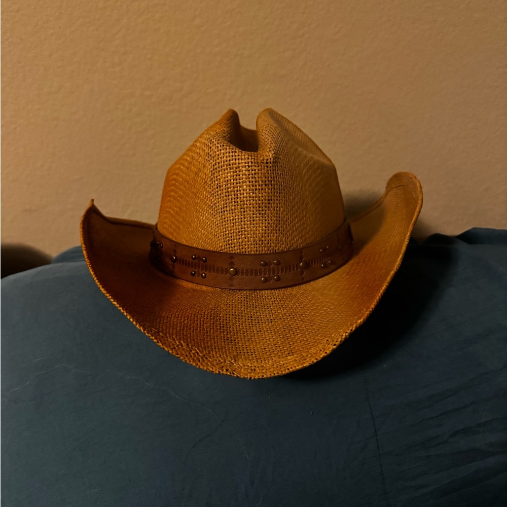 Frye Brown Western Hat with Band